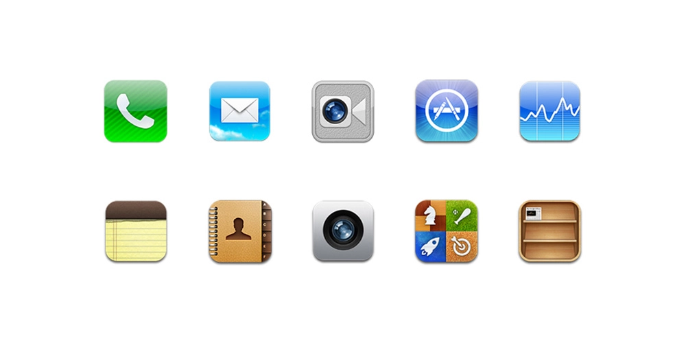 أيقونات نظام iOS6